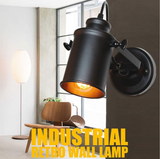 TD® Applique Lampes a LED de style de loft rustique americain retro Applique industrielle vintage en fer pour eclairage de Bar Cafe