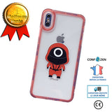 Convient  pour  la  housse  de  téléphone  portable  rouge  pour  téléphone  portable  à  thème  de   jeu  de  calmar   Apple