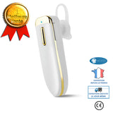 INN® Oreillette Casque Bluetooth ergonomique de musique sans fil sport écouteurs intra-auriculaires voiture universel blanc doré pet