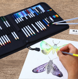Ensemble de 40 crayons couleur, ensemble mines couleurs solubles dans l'eau 24 couleurs, fournitures peinture d'art professio