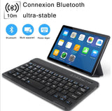 TD® tablette iPad clavier Bluetooth du téléphone intelligent et souris clavier français，Combo clavier et souris ultra mince