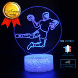 TD® Décoratif USB Basketball 7 Couleurs Télécommande Illusion Optique Veilleuse 3D Visualisation Tableau Lampes De Bureau 3D LE10813