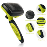 TD® Brosse Chien et Chat Peigne de Toilettage Rétractable pour Les Animaux Enlèvement Efficace Autonettoyante Jusqu'à 95% Poils Fins