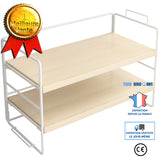 TD® Étagères Étagères de bureau simples Armoires de bureau Organiser le bureau Boîte de rangement Étagères d'art en fer Étagère créa