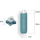 TD® Bouteille d'eau pliante portable en plein air de qualité sportive mode anti-chute étanche bouteille d'eau douce de grande capaci