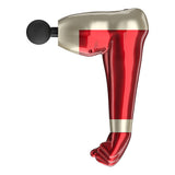 TD® Pistolet de fascia de bras,pistolet de massage électrique usb rouge créatif,pistolet à impact 6 vitesses à vibration haute fréqu