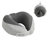 TD® La mousse à mémoire de forme d'oreiller en forme de U peut être stockée oreiller de voyage d'oreiller de cou d'avion