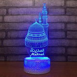 TD® Lampe optique poser décoratif tactile 7 couleurs illusion optique - modèle medinah - faible consommation câble USB ou 3 piles AA