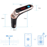 TD® Transmetteur FM Bluetooth puissance lecteur mp3 Voiture Mains Libres Musiques Adaptateur Radio sans Fil Kit chargement