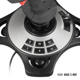 TD® joystick jeu manette simulateur pc de vol simulation avion controle pro combat aerien cockpit pilote amateurs usb réaliste