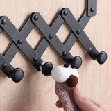 Crochet derrière la porte Crochet télescopique derrière la porte Crochet de garde-robe Crochet de rangée mural Cintre sans po