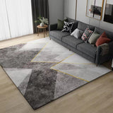 TD® Tapis simple géométrique salon table basse grande surface imitation cachemire chambre tapis de sol est sale et résistant à l'usu