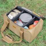 TD® Sac de rangement pour équipement de camping Boîte à outils Boîte de rangement de grande capacité avec sac de rangement amovible
