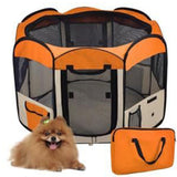 TD® Cage octogonale portable Clôture mobile pour animaux de compagnie en tissu pliable pour chien Oxford, parc à chiot