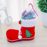 Décorations de Noël bottes de cadeau de vacances Bottes de flocage de Noël Bottes de bonbons pour enfants Bottes de Noël chau