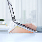 Support d'ordinateur portable en alliage d'aluminium, Dock pliable hauteur réglable, Outil anti surchauffe dissipation thermi