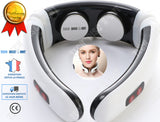TD® Masseur cou nuque portable rechargeable douleurs musculaires relaxmulifonctionnel intelligent impulsion intelligent collier