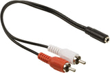 TD® Câble audio-RCA à deux mâles AV-APM/Câble 419004 Adaptateur 2 RCA male/Jack 3.5 mm femelle-cable et connectique-image-son