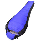 TD® Sac de couchage en duvet camping en plein air violet voyage chaud adulte couture hiver portable épaississement randonnée pêche