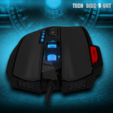TD® Souris GAMING filaire Bureau DPI réglable adhérence parfaite contrôle main fonction USB plusieurs touches rétro éclairage