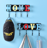 Cintre crochet créatif maison chambre patère tenture murale décoration murale couleur lettre métal derrière la porte chambre