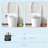 TD® Nettoyeur de corps de bidet simple américain sans électricité couvercle de toilette intelligent chasse d'eau