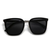 TD® Lunettes de soleil à grand cadre Lunettes de soleil UV pour femme Lunettes de soleil polarisées spéciales Lunettes de soleil noi