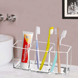 TD® Boîte de rangement de bureau Porte-stylo Conteneur de rangement transparent Boîte de finition pour crayon à sourcils acrylique T