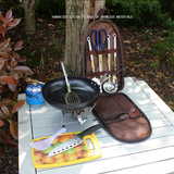 Ensemble de couverts portables en acier inoxydable pour camping en plein air équipement de barbecue de camping fournitures sp