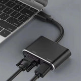 INN® Interface USB3.0 vers HDMI convertisseur VGA projecteur à noyau de cuivre noir carte graphique externe  câble adaptateur extern
