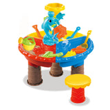 TD® Ensemble de jouets de piscine de sable pour enfants jouer à l'eau creuser du sable jouer au sable outil table de plage 45*44*14c