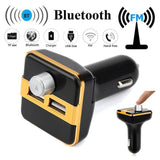 TD® Transmetteur FM de Voiture/Bluetooth sans fil LCD MP3 TF Adaptateur Radio USB Kit Chargeur voiture