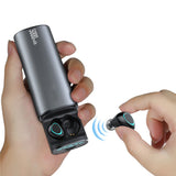 TD® Casque Bluetooth sans fil Bluetooth 5.3  5000 mAh  Écran numérique intelligent  Longue durée de vie de la batterie Puissance mob