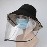 TD® Chapeau de pêcheur amovible avec écran facial chapeau de protection chapeau de protection solaire d'été