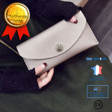 TD® Portefeuille Simple, couleur unie, portefeuille femme, portefeuille long, résistant à l'usure, doux, pochette pour femme