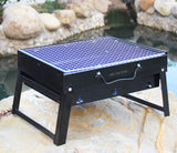 TD® Mini barbecue portable en acier inoxydable pliable/ dépliable gain de place solide utilisation simple grillades cuisson