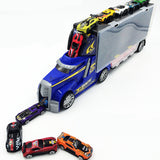 TD® Ensemble de jouets de voiture de sport en alliage 12 modèle de  voiture  pour enfants dans le jouet de boîte portable de voiture