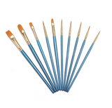 10 pinceaux ensemble de pinceaux  huile aquarelle gouache pinceau simple peinture trait crochet ligne stylo peinture l'huile