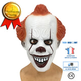 TD® Masque de clown fantôme en Latex Halloween événement mascarade fête cosplay costume de clown couvre-chef fans d'interaction dire