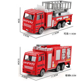 TD® 6 voiture en alliage, camion d'assainissement, camion de pompiers, camion mélangeur, camion d'ingénierie de jouet pour enfants