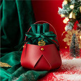 TD® Noël pomme sac cadeau sac noël veille noël fruits emballage sac bonbons cadeau sac fourre-tout boîte-cadeau 5pack