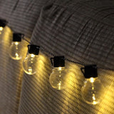 TD® Lampe solaire LED ampoule GUIRLANDE LUMINEUSE D'EXTERIEUR chaude blanc chauffé solaire pour jardin terrasse fête décoration