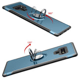 TD® Coque pour téléphone portable Samsung Galaxy S8 avec support anti-chute avec coque de protection anti-collision Samsung Ring