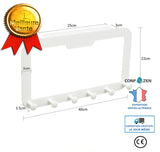 Cintre porte-manteau gratuit étagère supérieure de porte audacieuse crochet arrière de porte Double crochet pour porte de cha