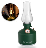 TD® Humidificateur rétro temps lampe bureau aromathérapie sans fil LED fine brume hydratante petite lampe à kérosène processeur d'ai