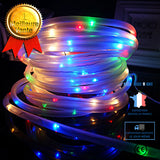 TD® Guirlande de LED pour fête lumière contrôlable party LED lights longueur 12 mètres éclairage nocturne couleur RVB fil de cuivre