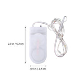 TD® 16 pièces guirlande lumineuse LED bricolage extra mince alimenté par batterie intérieure lumière fée pour la   white