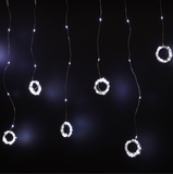 TD® Rideau Lumineux, Guirlandes Lumineuses LED 3m*3m, Decoration de Fenêtre, Noël, Mariage, Anniversaire, Maison, IP55（Blanc froid）