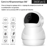 TD® Caméra panoramique sans fil WiFi HD surveillance à distance interphone vocal caméra réseau intelligente