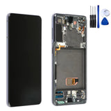 TD® Convient pour Samsung S21 écran interne et externe intégré écran de téléphone portable G990 écran LCD avec cadre écran tactile l
